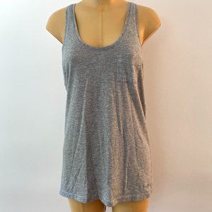 PINK Racerback Gray Tank Top